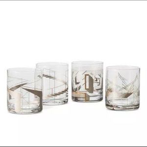 Magazine Metallic Cocktail Glasses 13.5 oz